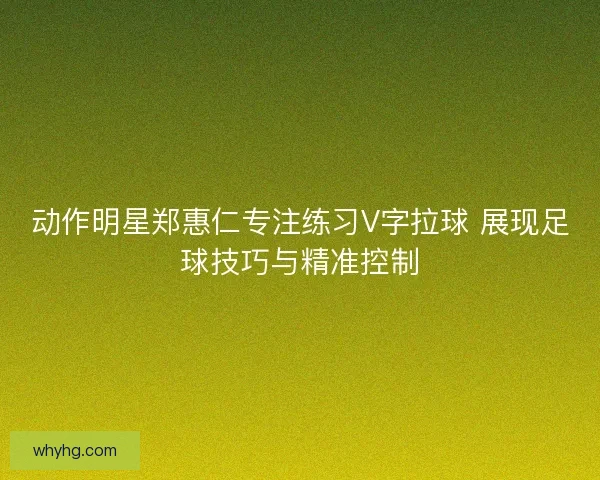 动作明星郑惠仁专注练习V字拉球 展现足球技巧与精准控制 动作明星郑惠仁专注练习V字拉球 展现足球技巧与精准控制